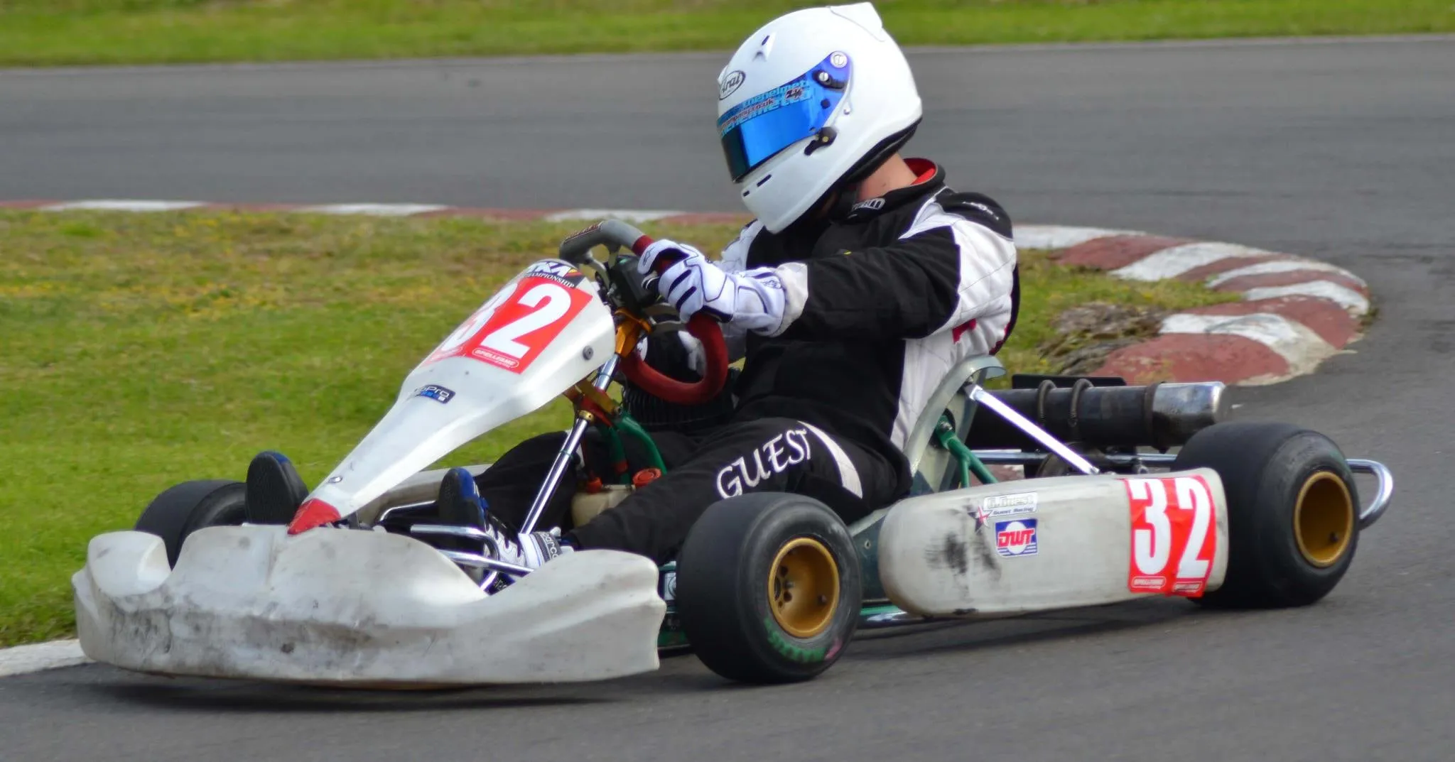 Glenn racing the #2 kart in his early years
